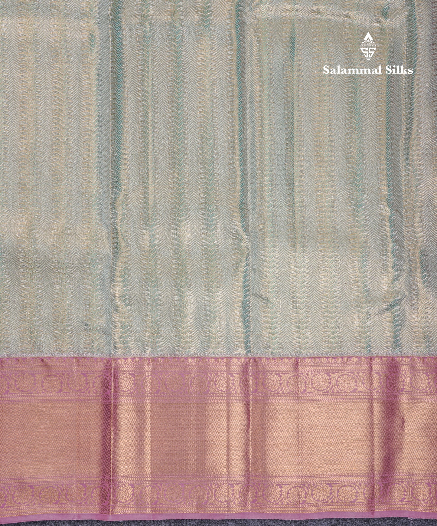 Beautiful Light Rexona Tissue Bridal Pure Kanjivaram Silk Saree With Contrast Onion Pink Traditional Evening Morning Border