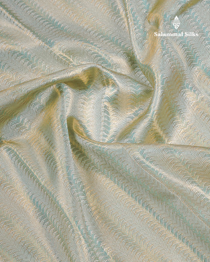 Beautiful Light Rexona Tissue Bridal Pure Kanjivaram Silk Saree With Contrast Onion Pink Traditional Evening Morning Border