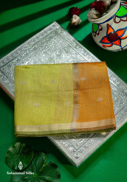 Beautiful Light Chocolate Maheshwar Cotton Saree With Contrast Light Lavender Blouse
