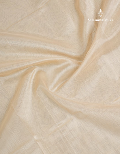 Half White Plain Pure Silk Cotton Saree With Contrast Chilly Red Blouse