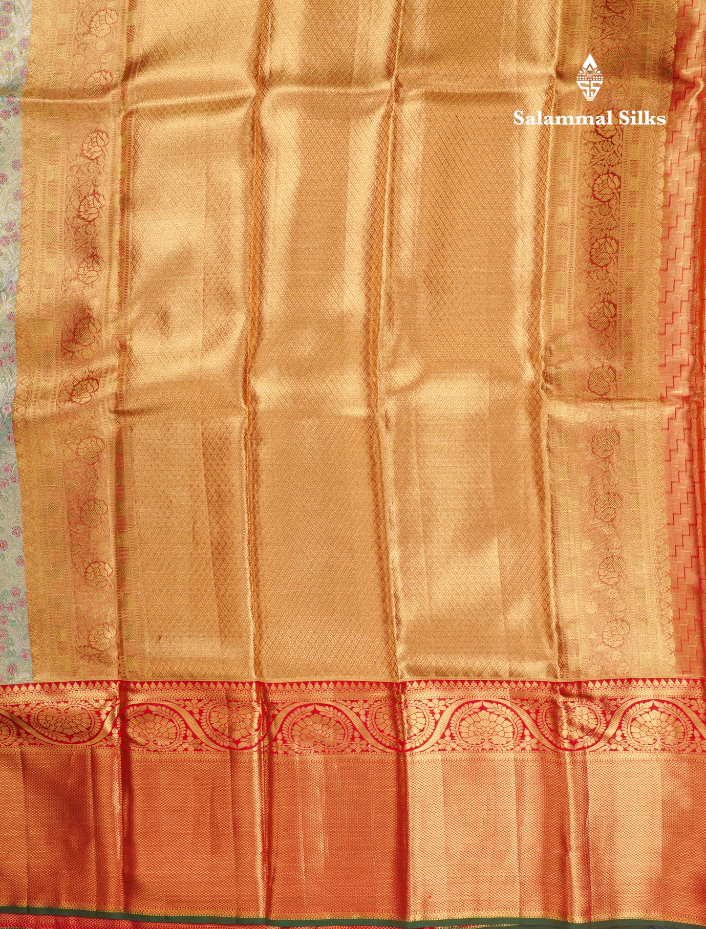 Beautiful Pastel Blue Bridal Pure Kanjivaram Silk Saree With Contrast Chilly Red Traditional Evening Morning Border