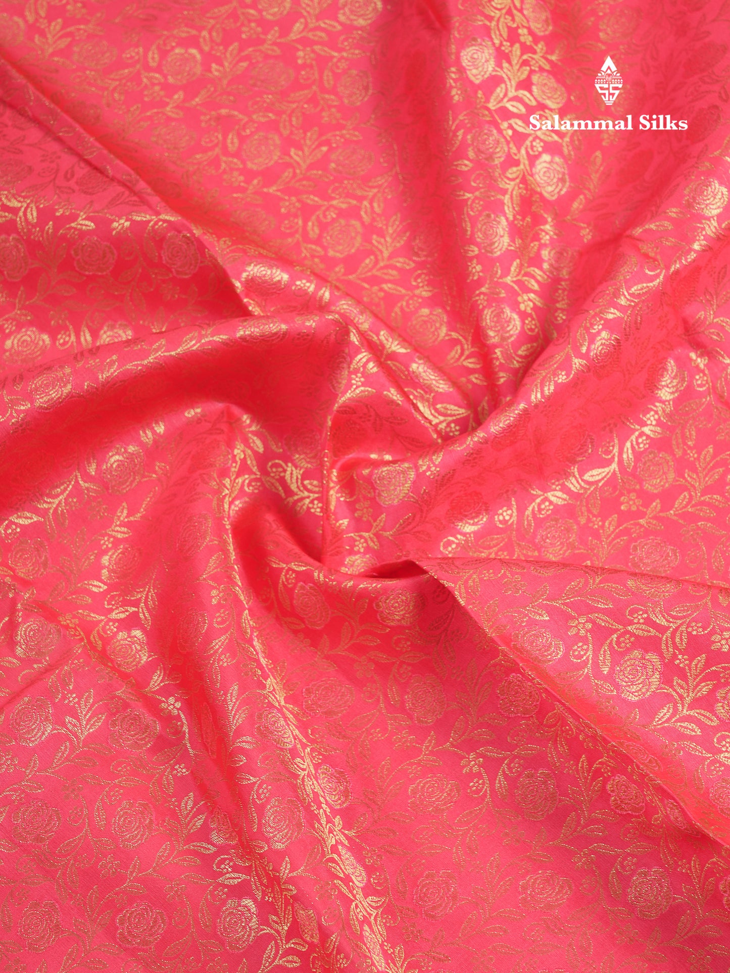 Beautiful Pinkish Peach Bridal Pure Kanjivaram Silk Saree With Traditional Border
