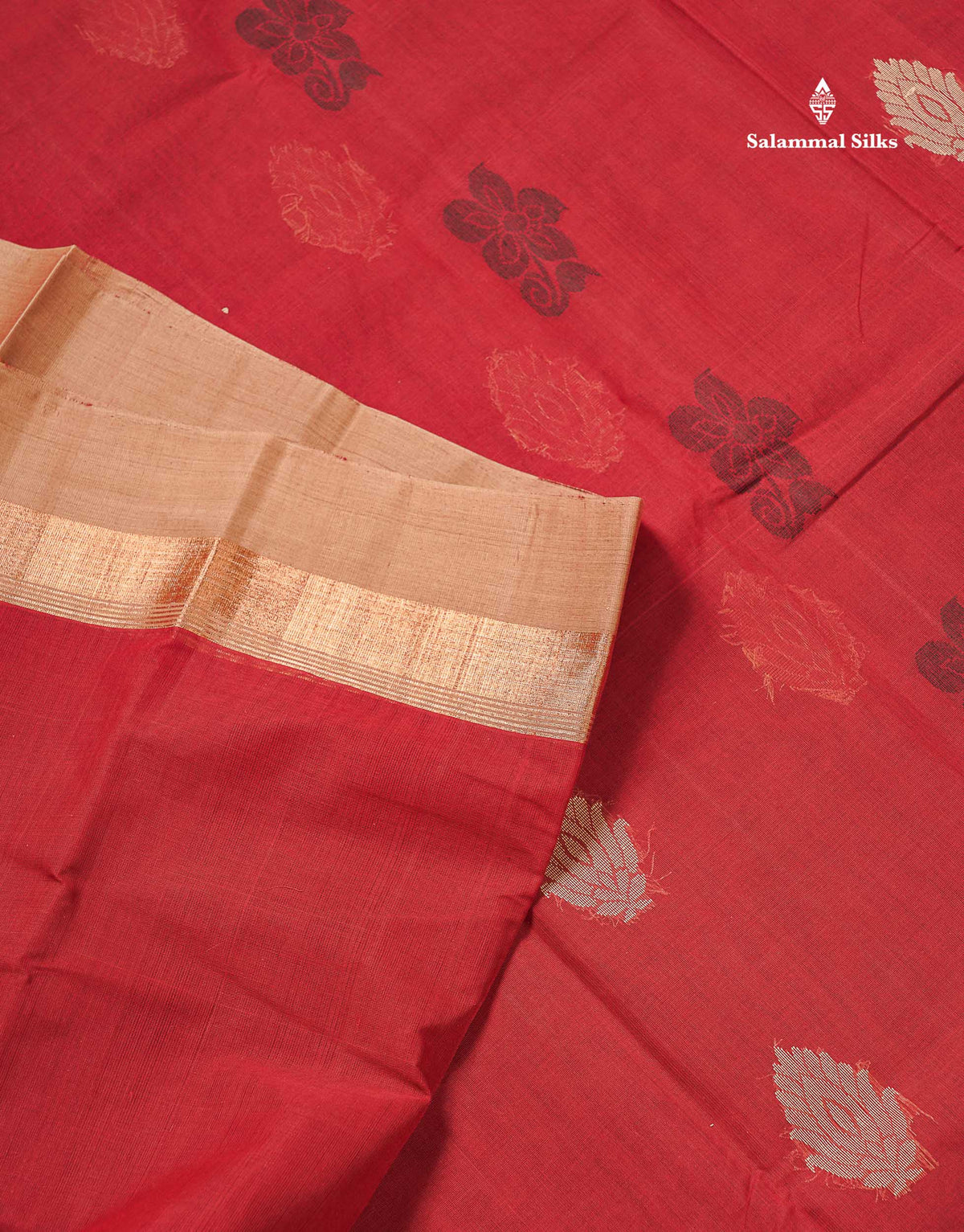 Handloom Pure Cotton Saree -  Mustard Yellow Colour Body With Contrast Black Border