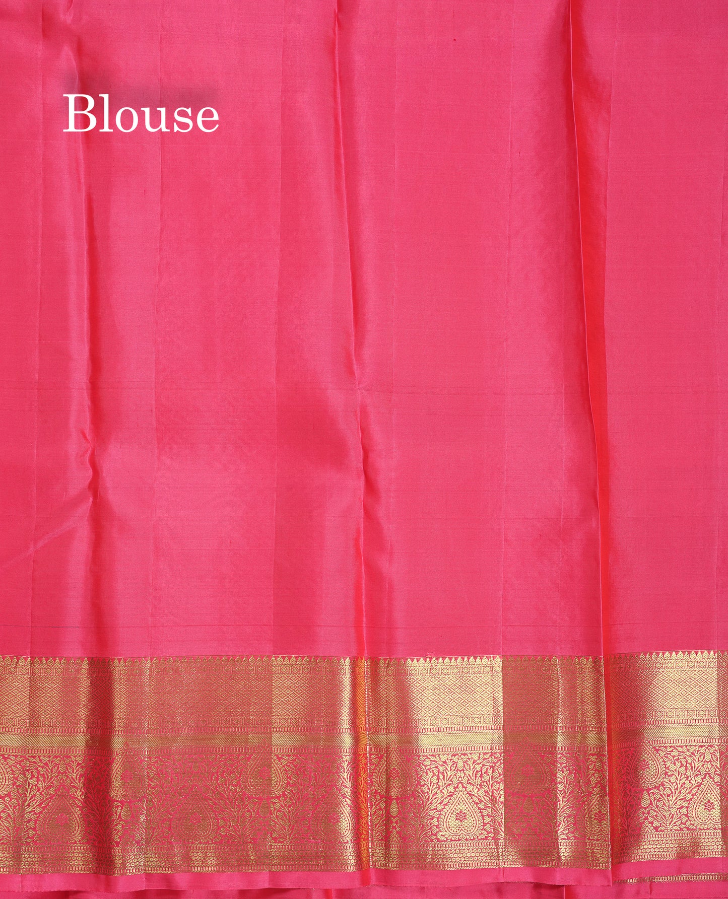 Beautiful Violet Bridal Pure Kanjivaram Silk Saree With Contrast Pink Traditional Border
