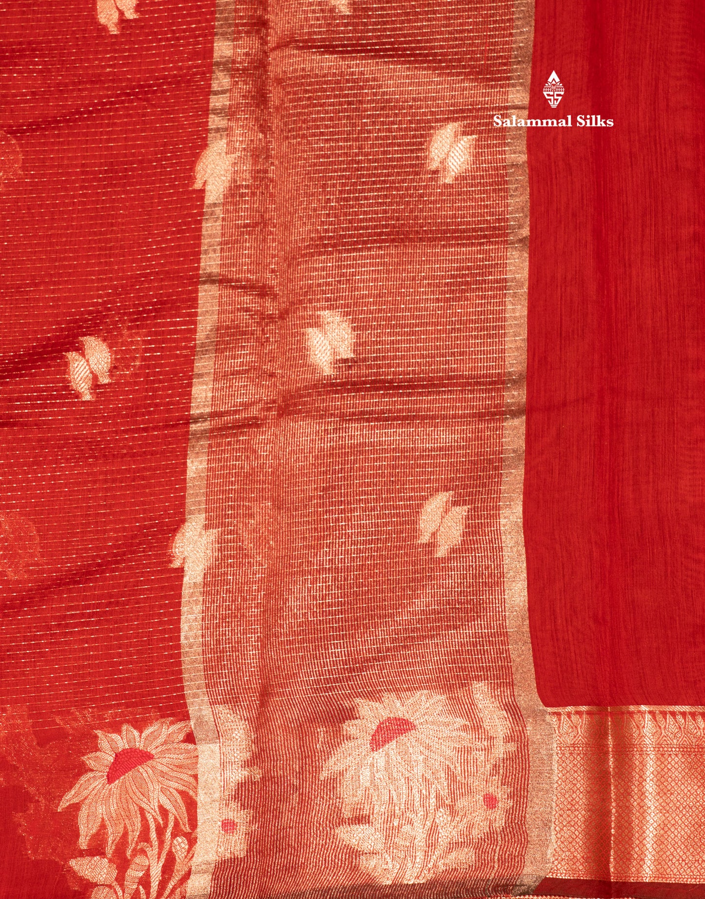 Beautiful Ramar Muga Silk Silver Zari Lines Saree With Fancy Meenawork Border