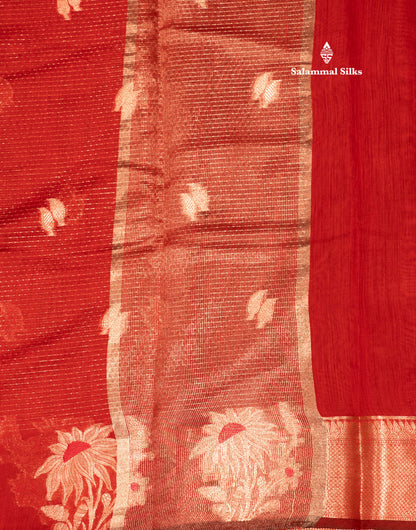 Beautiful Ramar Muga Silk Silver Zari Lines Saree With Fancy Meenawork Border