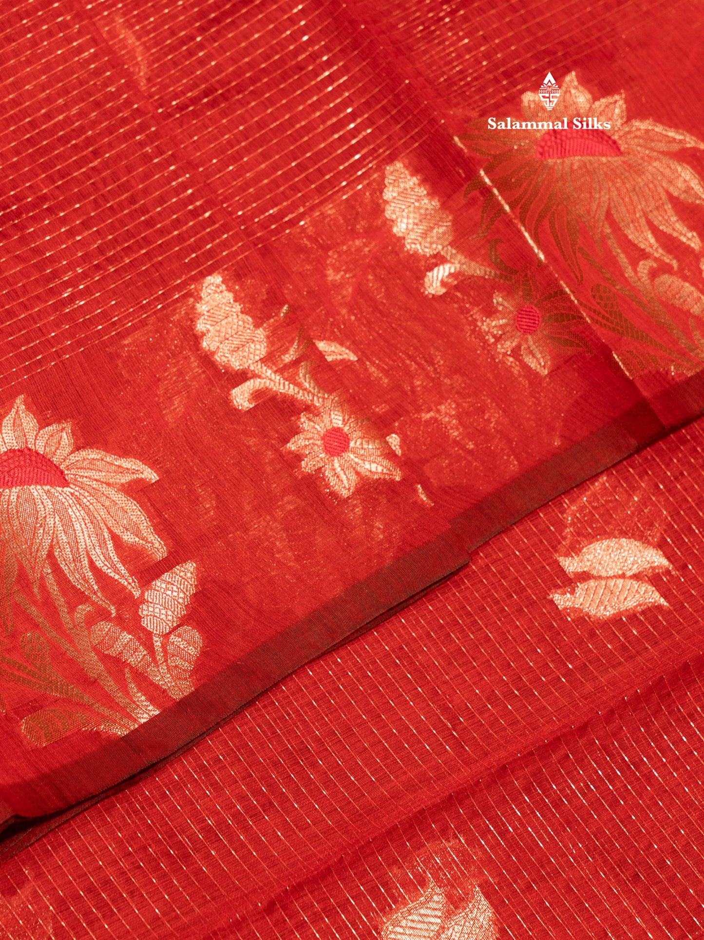 Beautiful Ramar Muga Silk Silver Zari Lines Saree With Fancy Meenawork Border