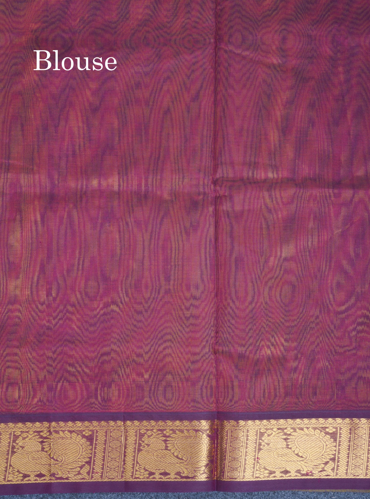 Mango Yellow Plain Pure Silk Cotton Saree With Contrast Magenta Blouse