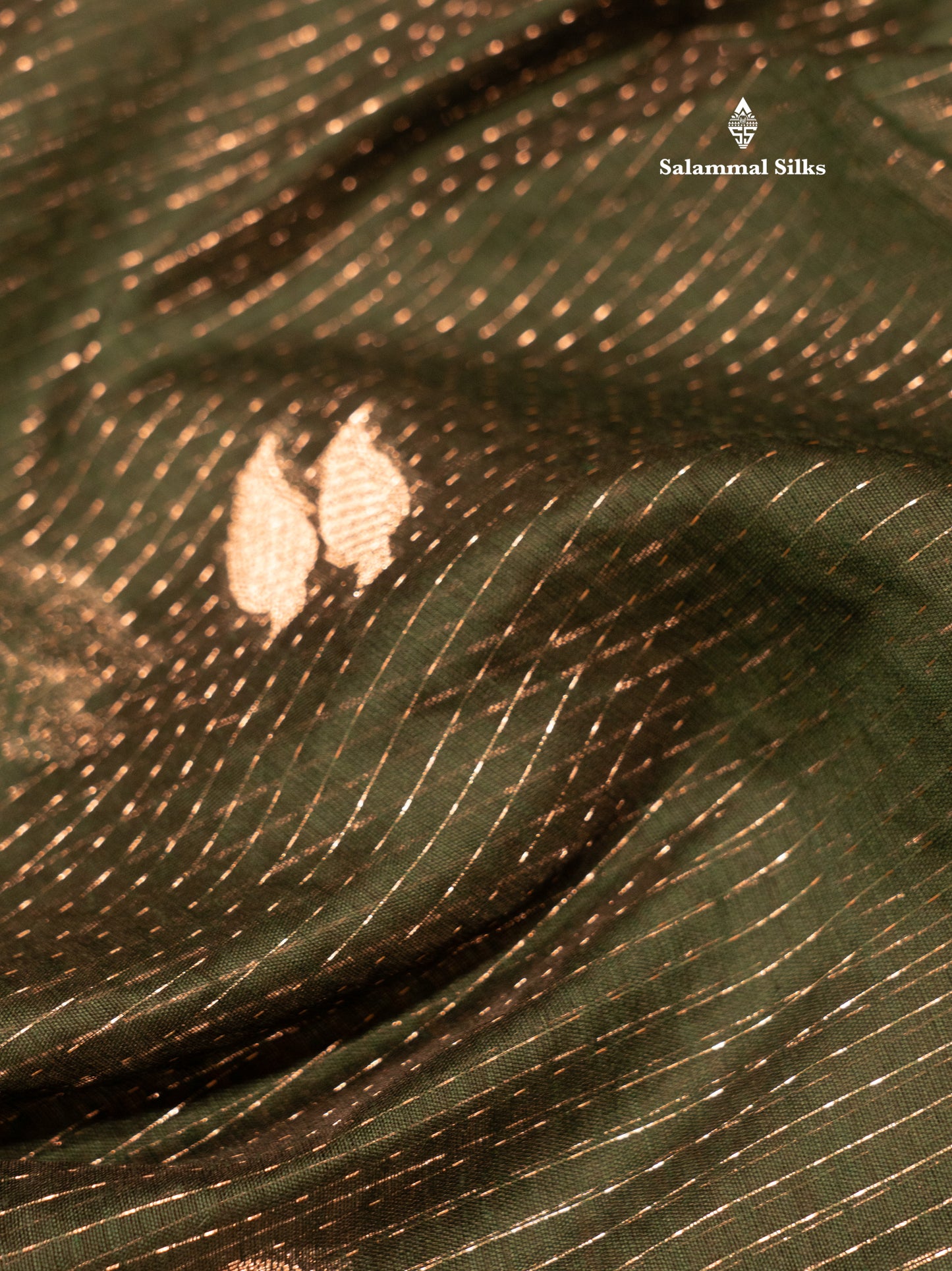 Beautiful Ramar Muga Silk Silver Zari Lines Saree With Fancy Meenawork Border