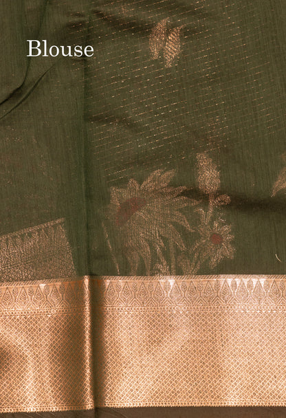 Beautiful Ramar Muga Silk Silver Zari Lines Saree With Fancy Meenawork Border