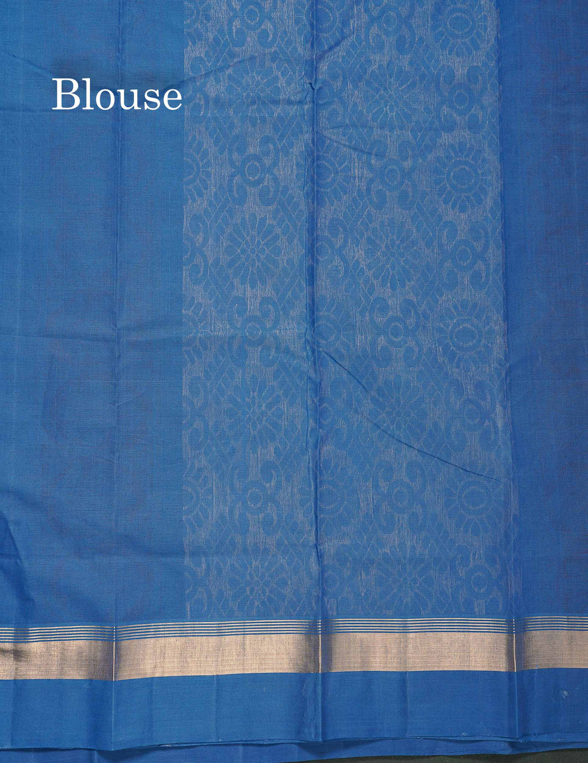 Handloom Pure Cotton Saree -  Beige Colour Body With Contrast Chocolate Brown Blouse