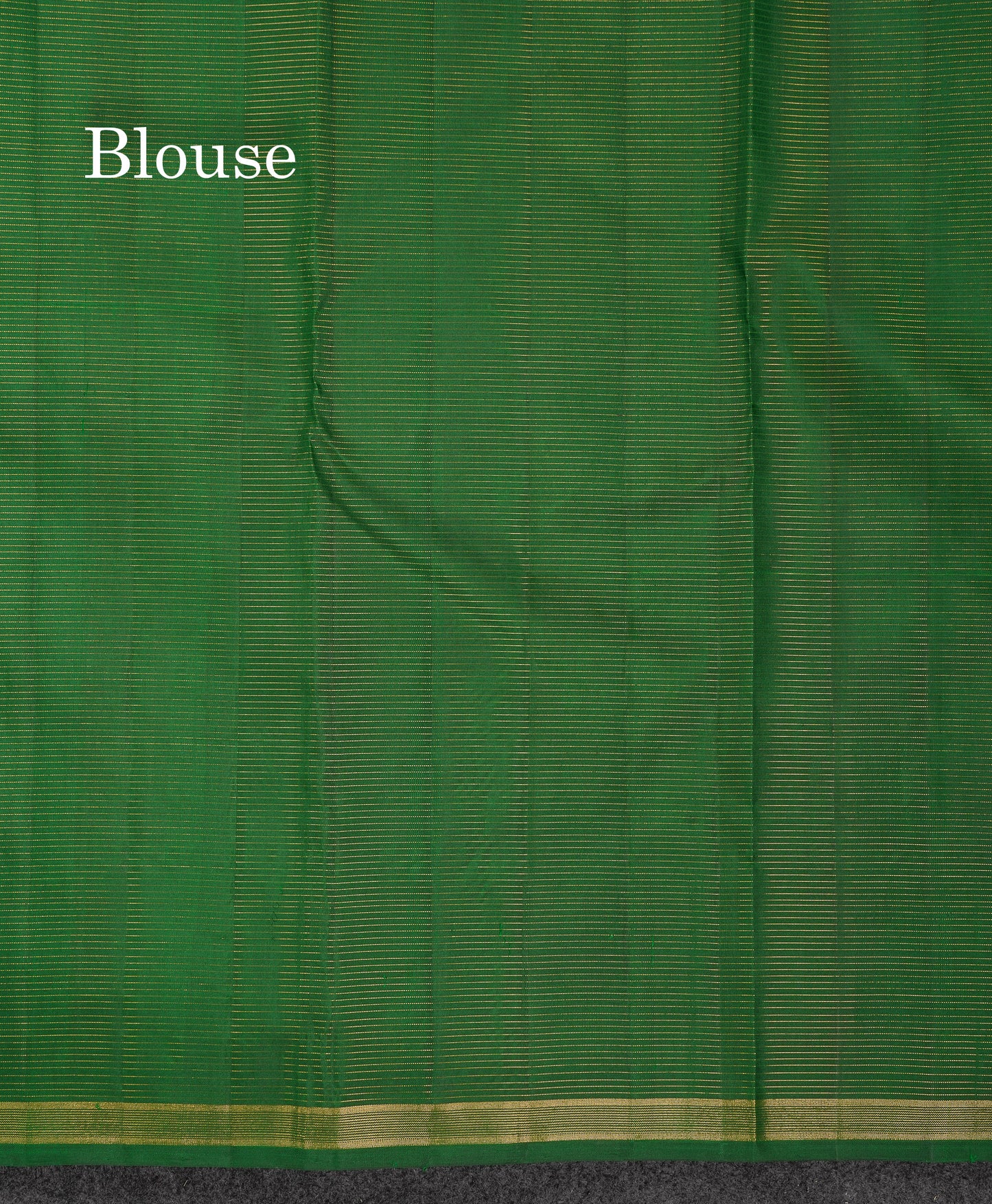Beautiful Bottle Green Vaira Oosi Lines Pure Kanjivaram Silk Saree With Small Border