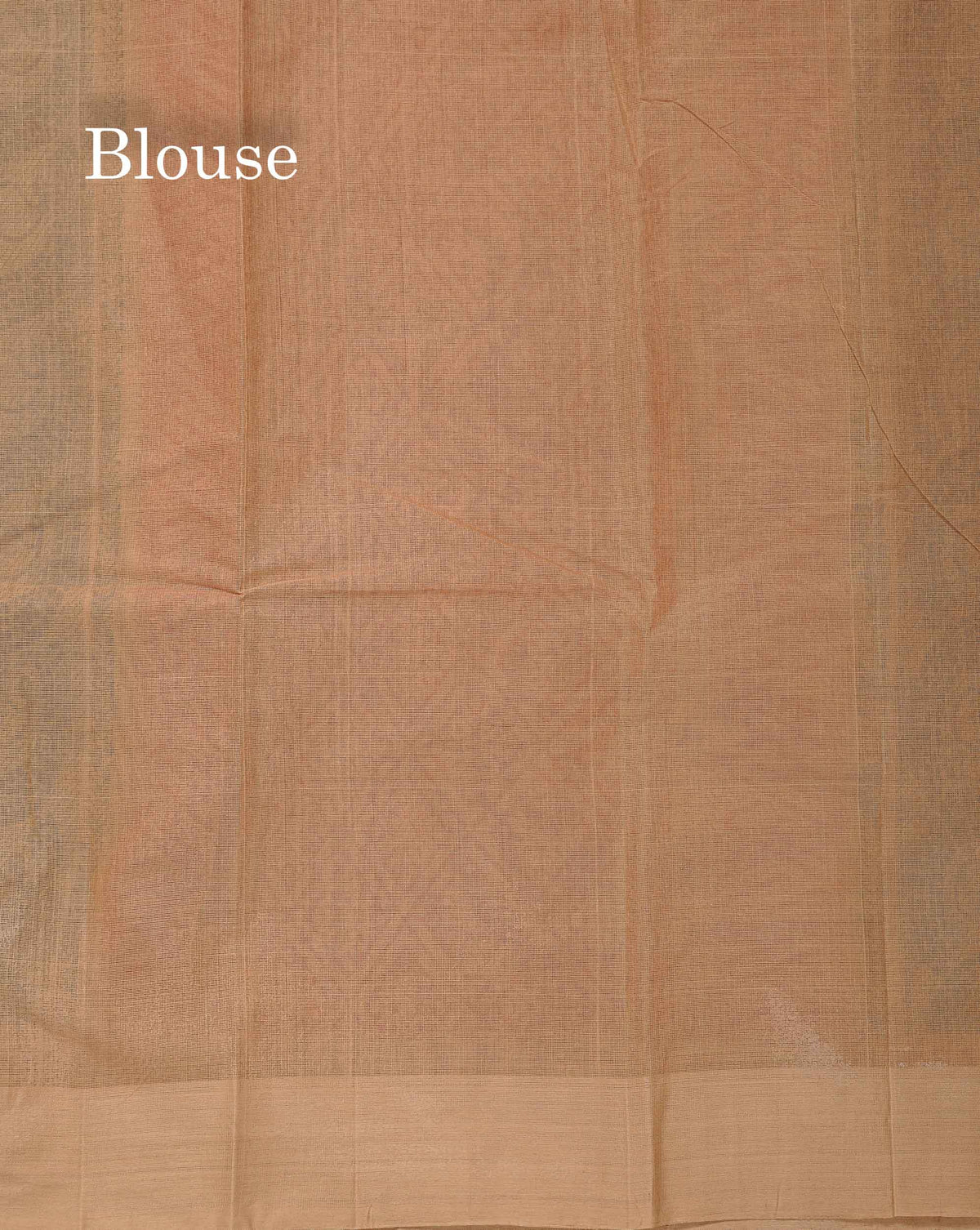 Handloom Pure Cotton Saree - Dual Tone Pink Colour Body With Contrast Sandal Blouse