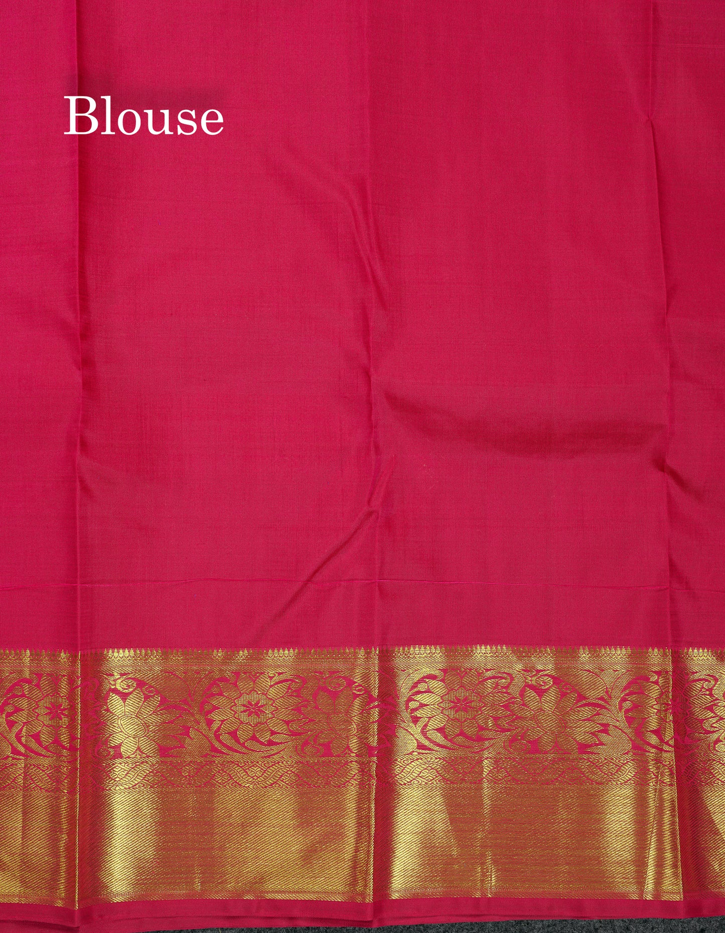 Beautiful Rani Pink Bridal Pure Kanjivaram Silk Saree With Traditional Border