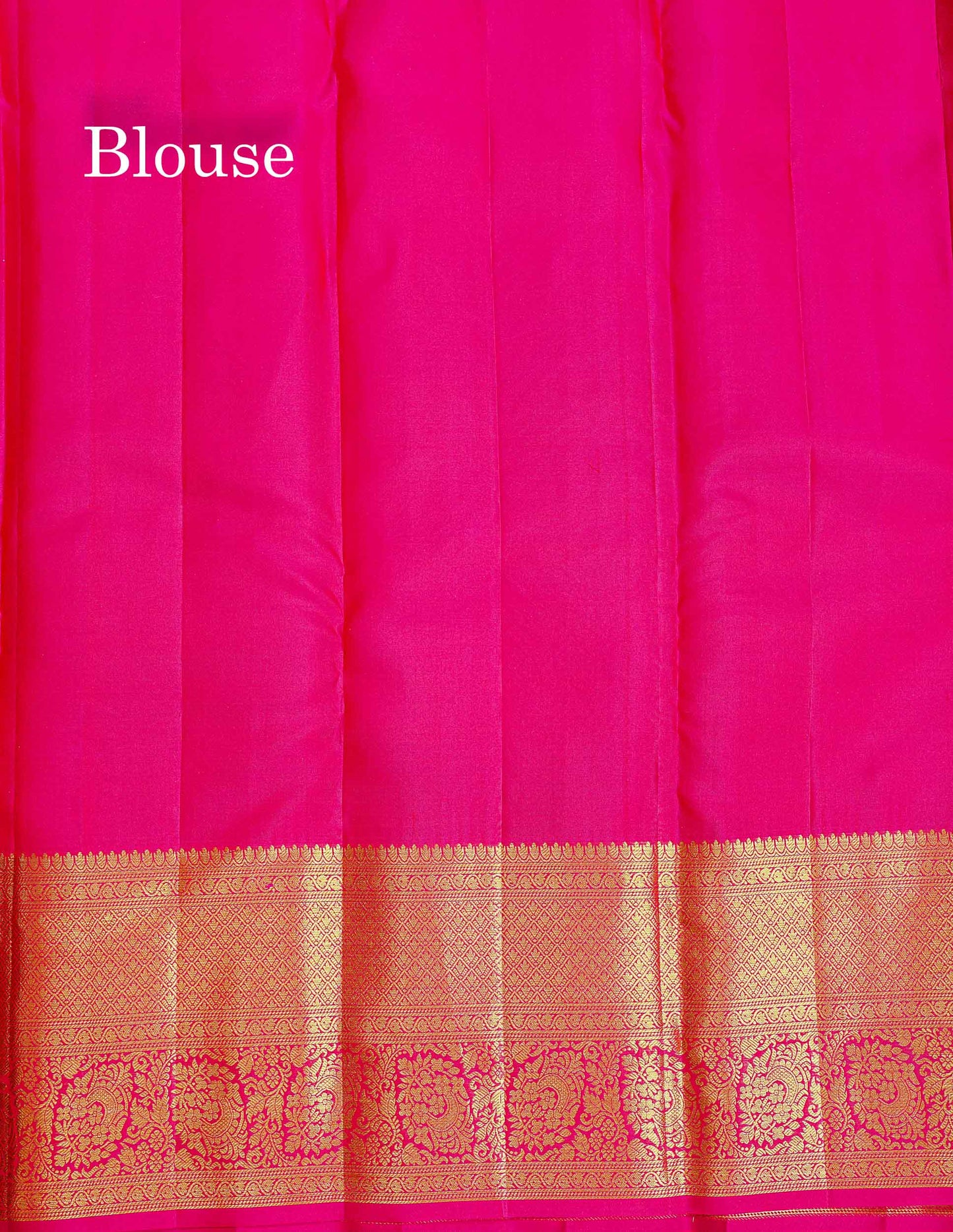 Bridal Pure Kanjivaram Silk Saree - Pink Colour Body With Traditional Evening Morning Border