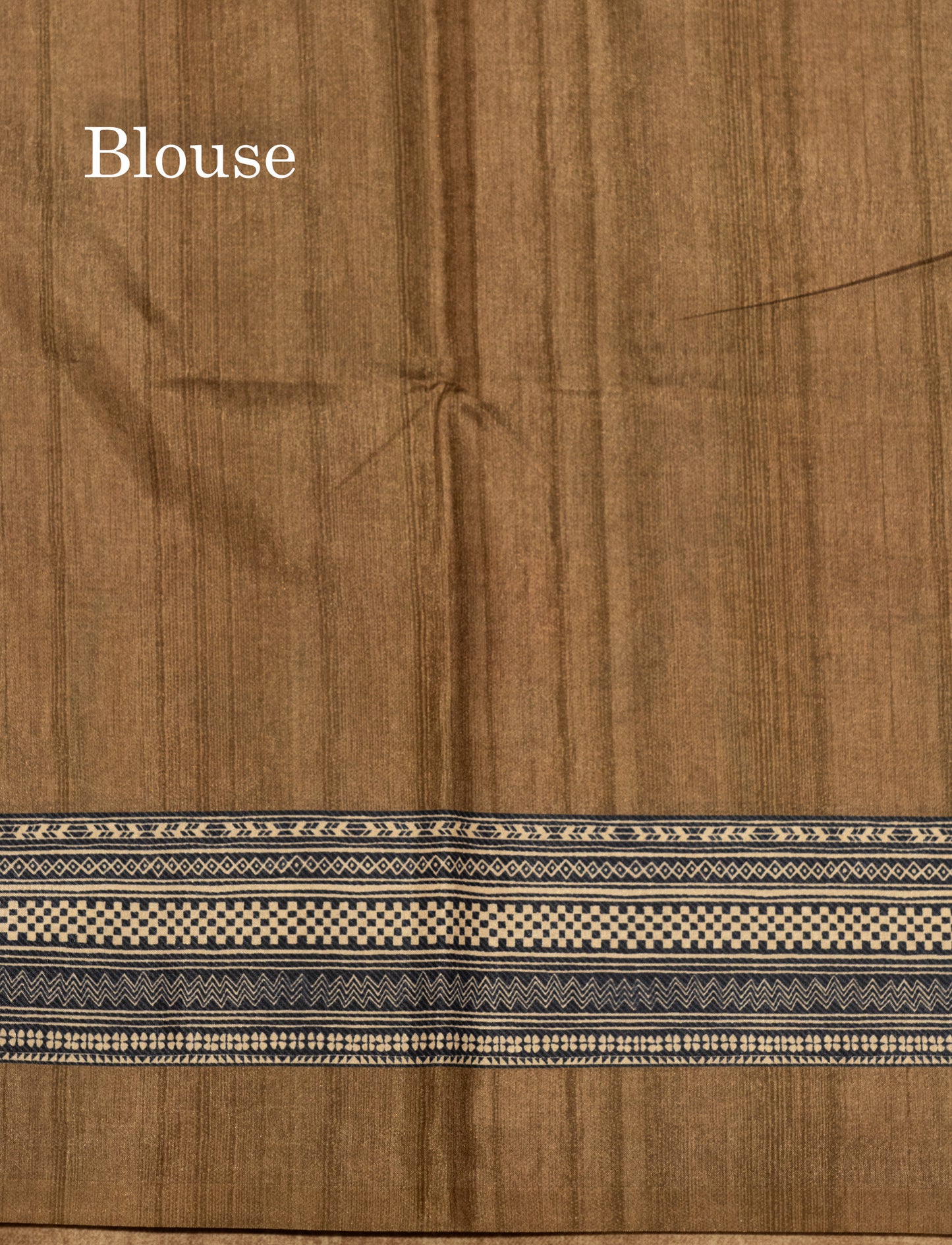 Grey Colour Printed Semi Tussar Saree With Fancy Border