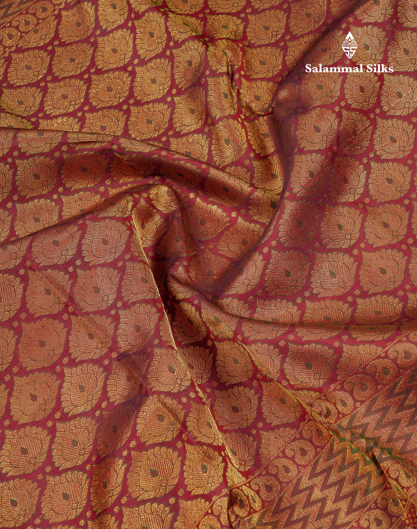 Beautiful Dark Maroon Menakari Work Bridal Pure Kanjivaram Silk Saree With Traditional Border