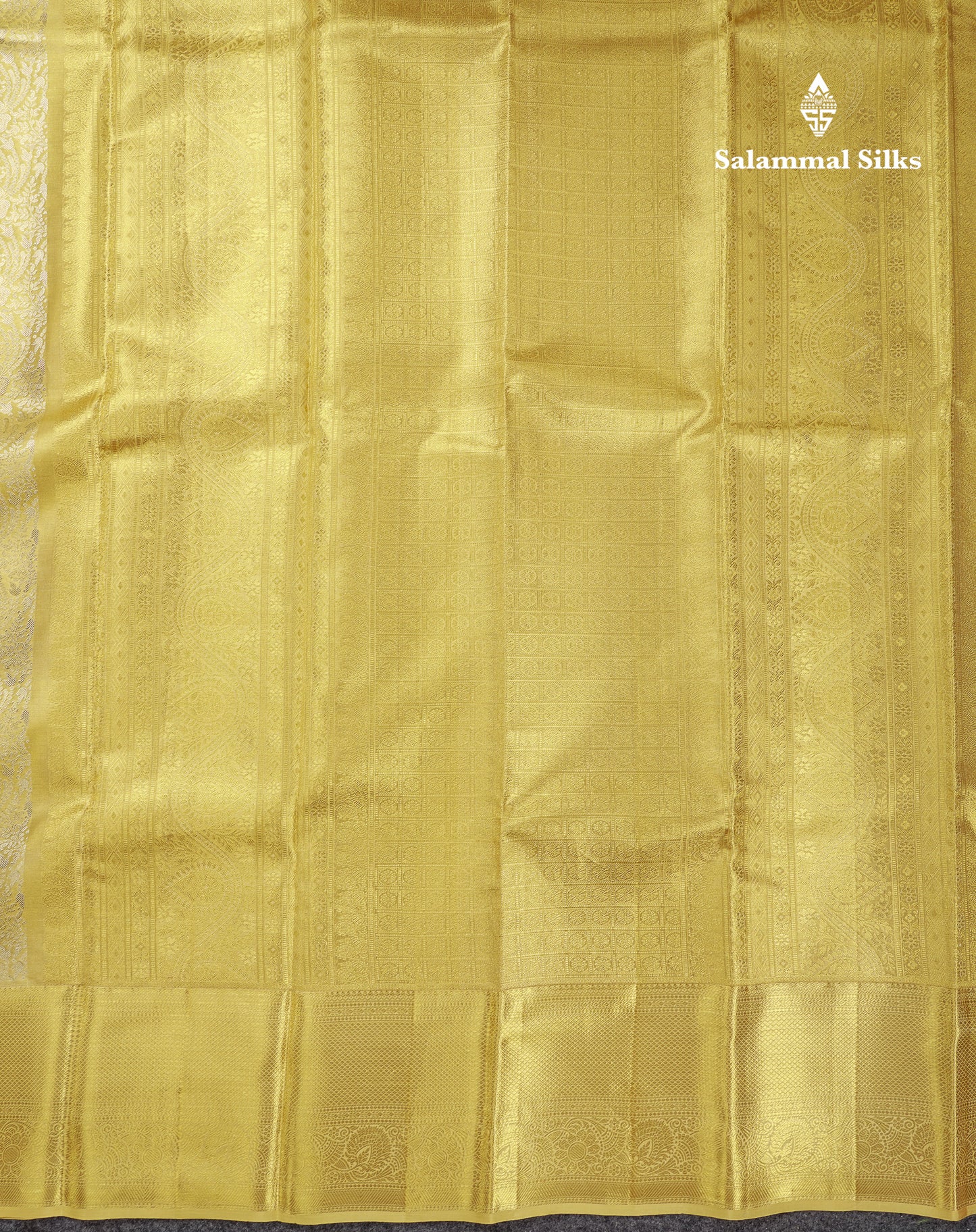 Beautiful Gold Tissue Bridal Pure Kanjivaram Silk Saree With Traditional Border