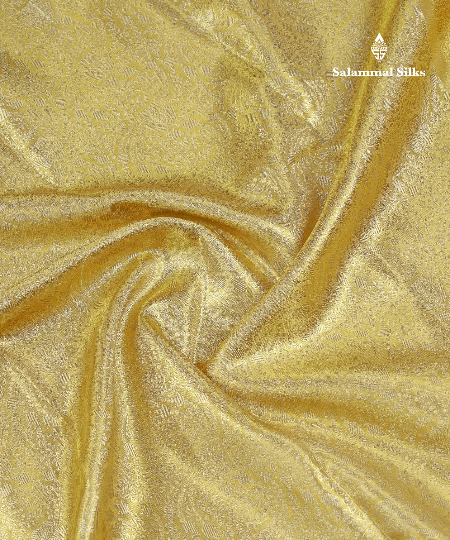 Beautiful Gold Tissue Bridal Pure Kanjivaram Silk Saree With Traditional Border