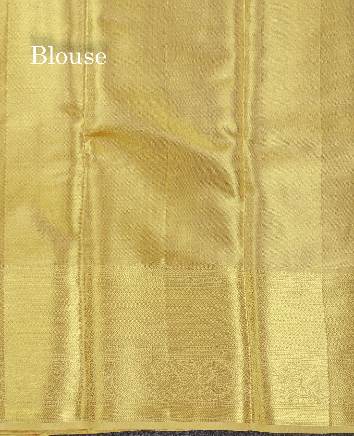 Beautiful Gold Tissue Bridal Pure Kanjivaram Silk Saree With Traditional Border