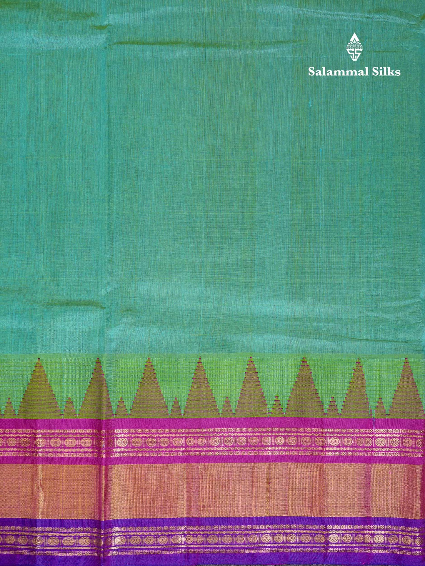 Beautiful Light Chocolate Plain Pure Silk Cotton Saree With Contrast Dark Brown Traditional Rettapet Border