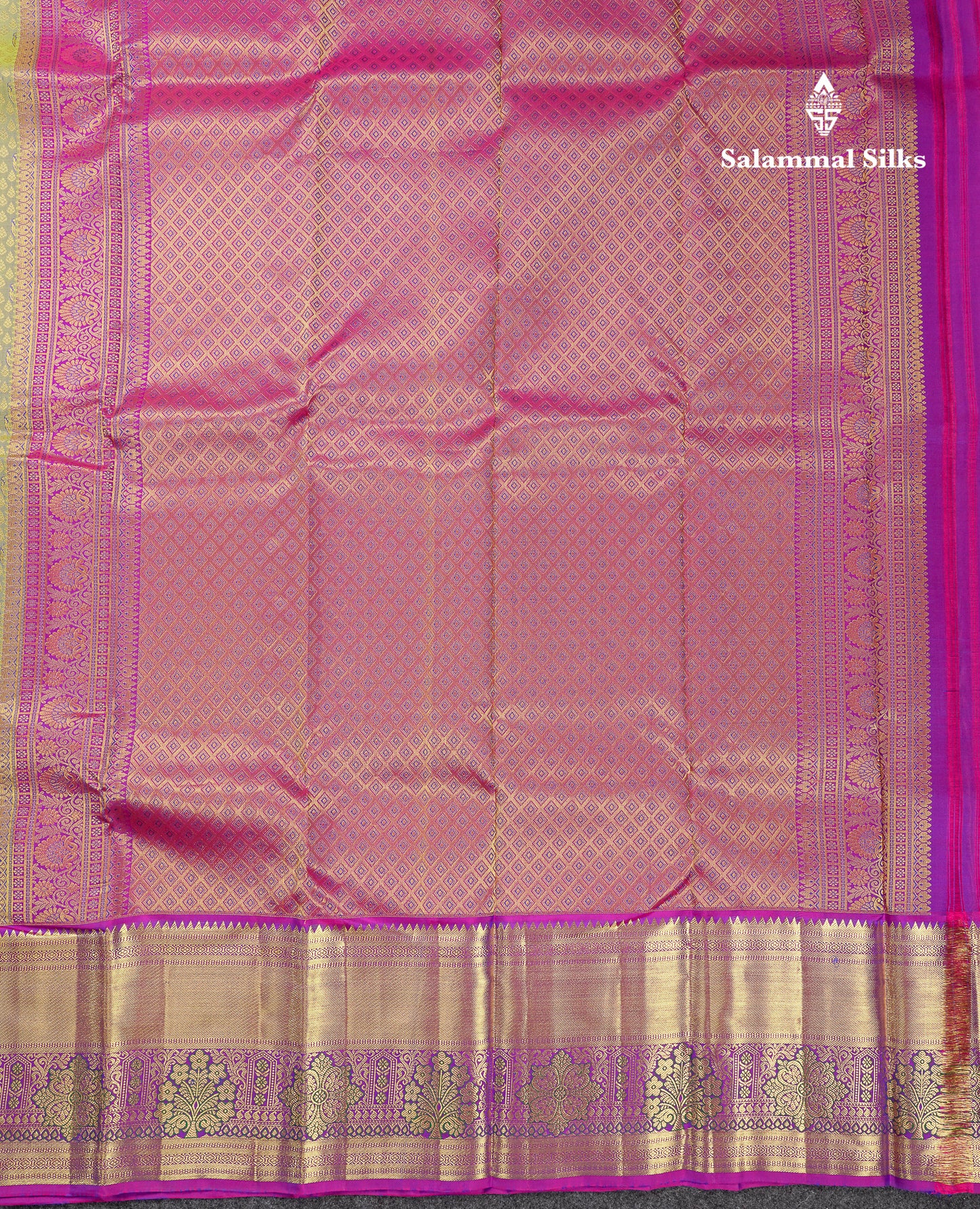 Beautiful Manthulir Green Bridal Pure Kanjivaram Silk Saree With Contrast Vadamalli Traditional Evening Morning Border