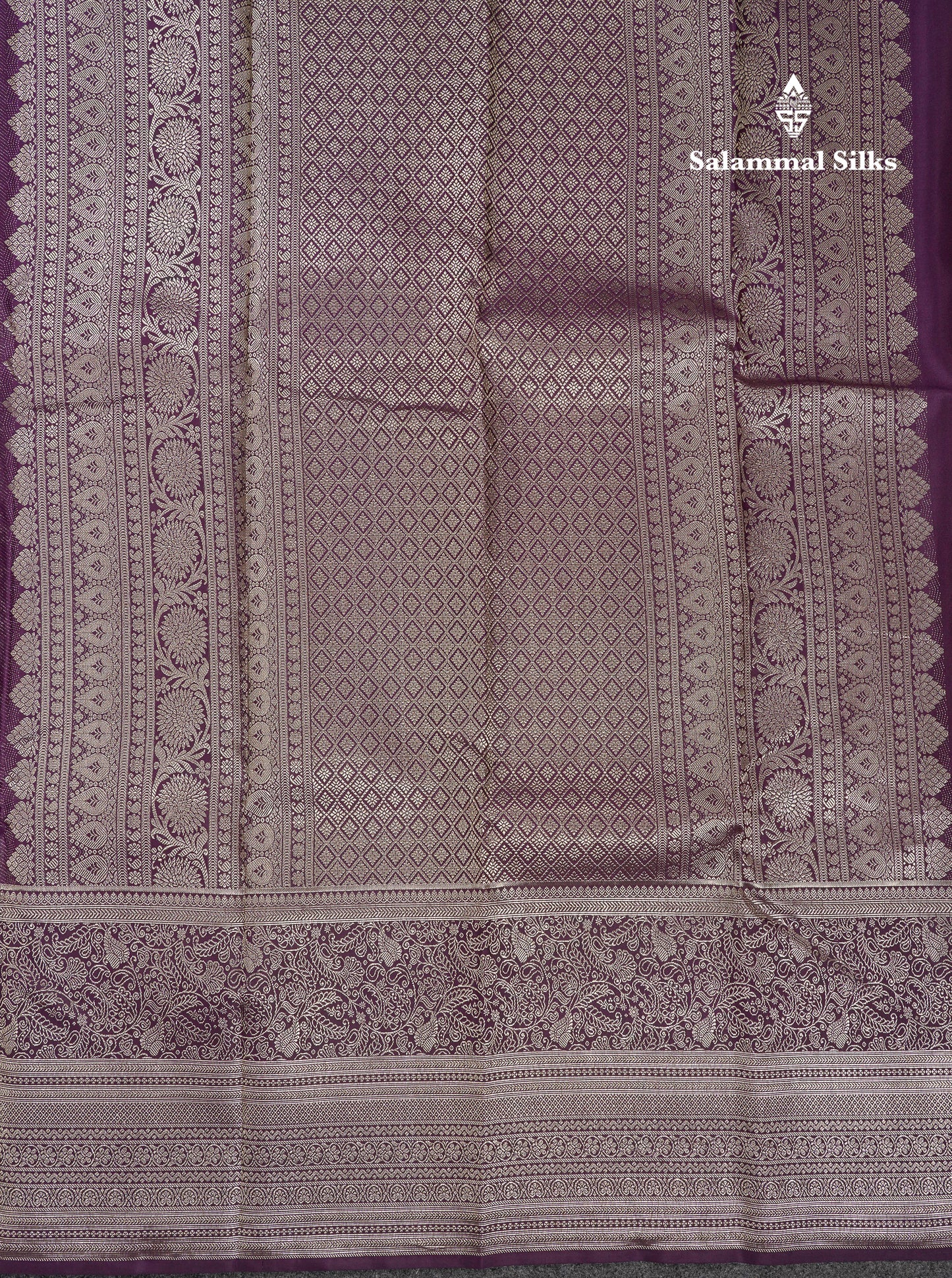 Beautiful Light Pink Menakari Work Bridal Pure Kanjivaram Silk Saree With Contrast Dark Purple Traditional Evening Morning Border