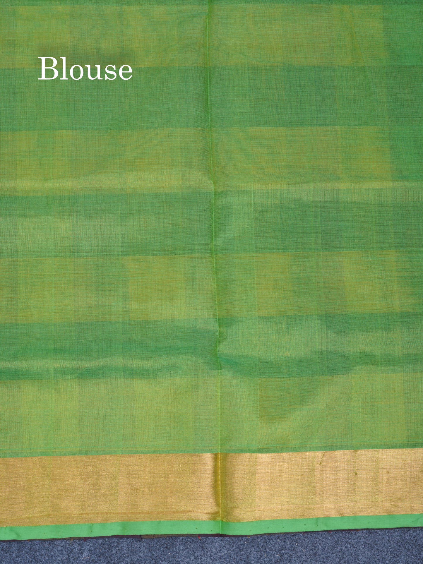 Beautiful Paalum Pazham Checks Handloom Pure Silk Cotton Saree With Contrast Parrot Green Blouse