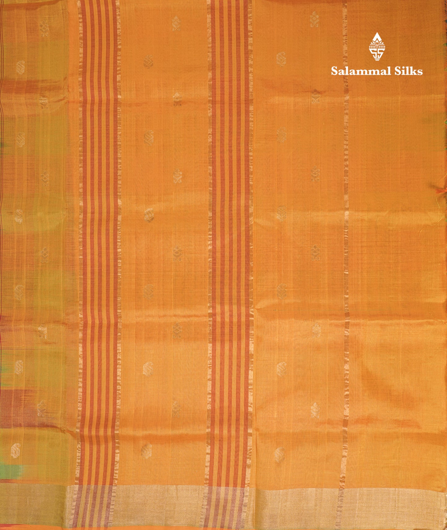 Paalum Pazham Checks Pure Silk Cotton Saree With Contrast Mustard Yellow Blouse