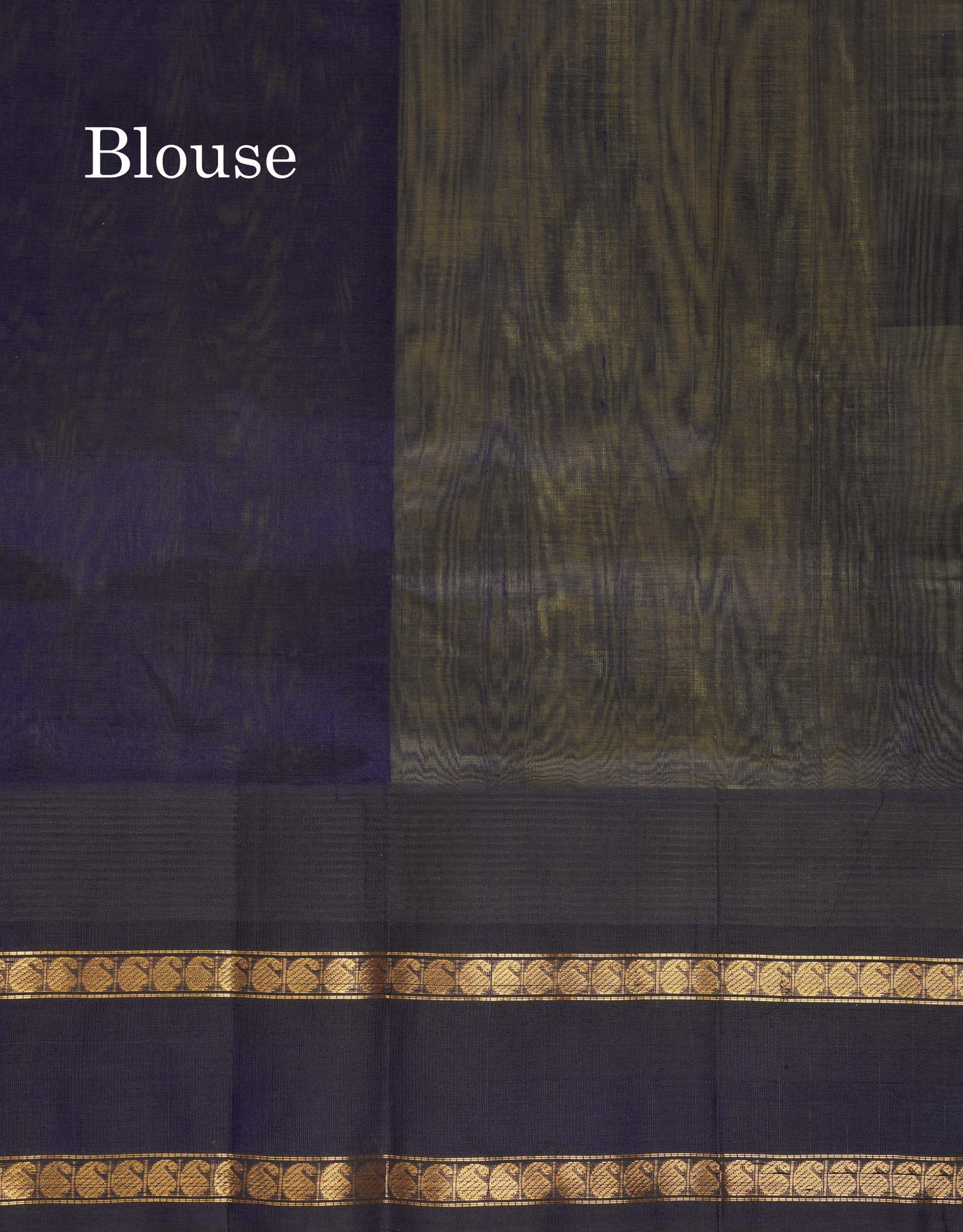Beautiful Lemon Yellow Zari Mango Butta Pure Silk Cotton Saree With Contrast Dark Navy Blue Traditional Gap Border