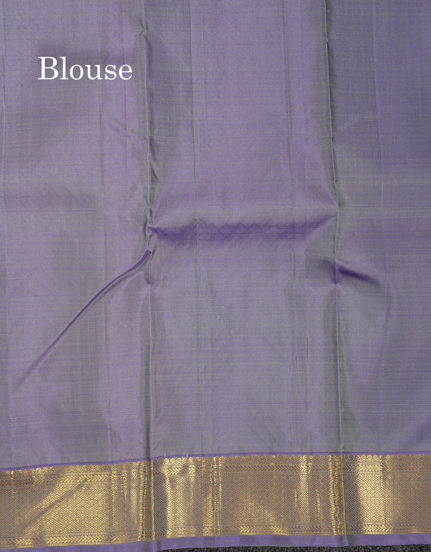 Beautiful Grey Pure Kanjivaram Silk Saree With Contrast Light Violet Traditional Medium Border