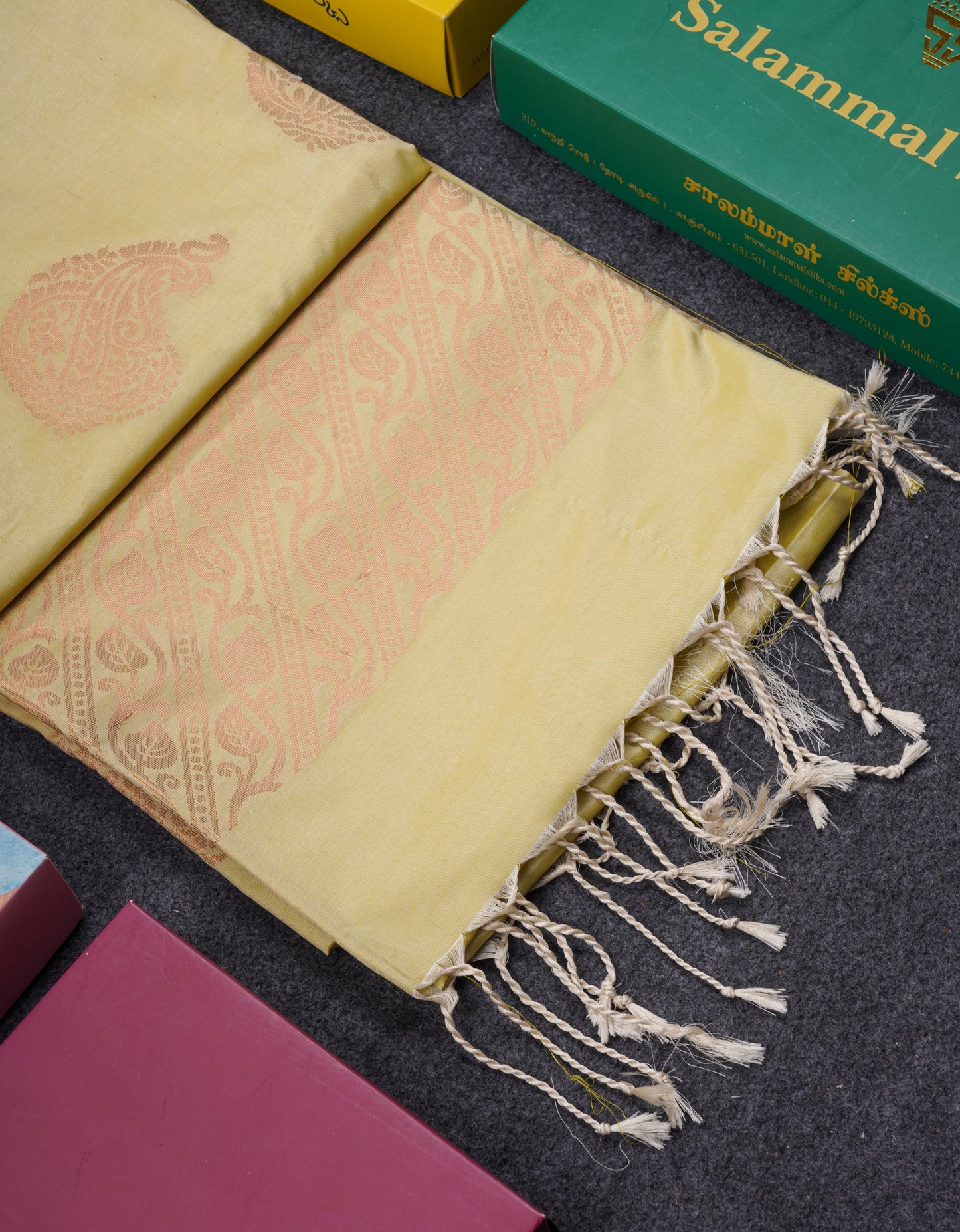 Mustard Yellow Semi Soft Silk Saree With Self Blouse