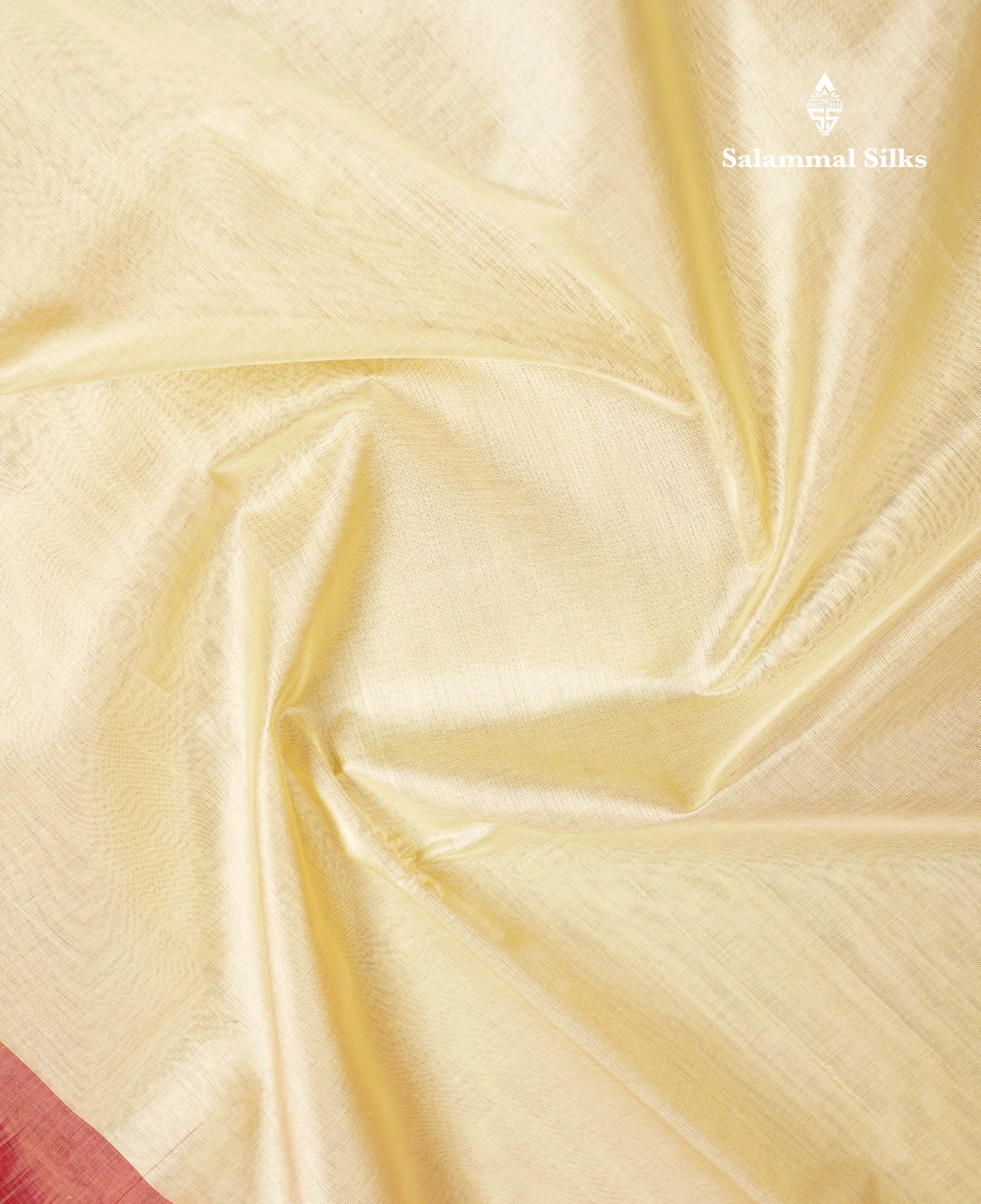 Beautiful Half White Plain Pure Silk Cotton Saree With Contrast Red Traditional Border