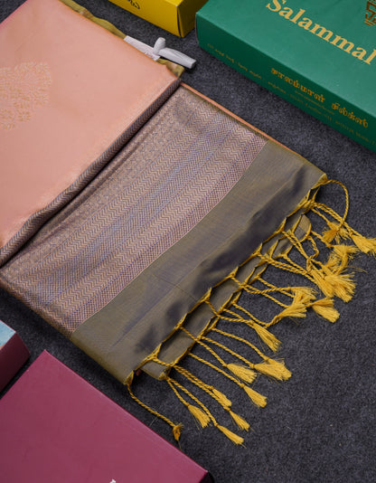 Beautiful Dark Purple Semi Soft Silk Saree With Fancy Border
