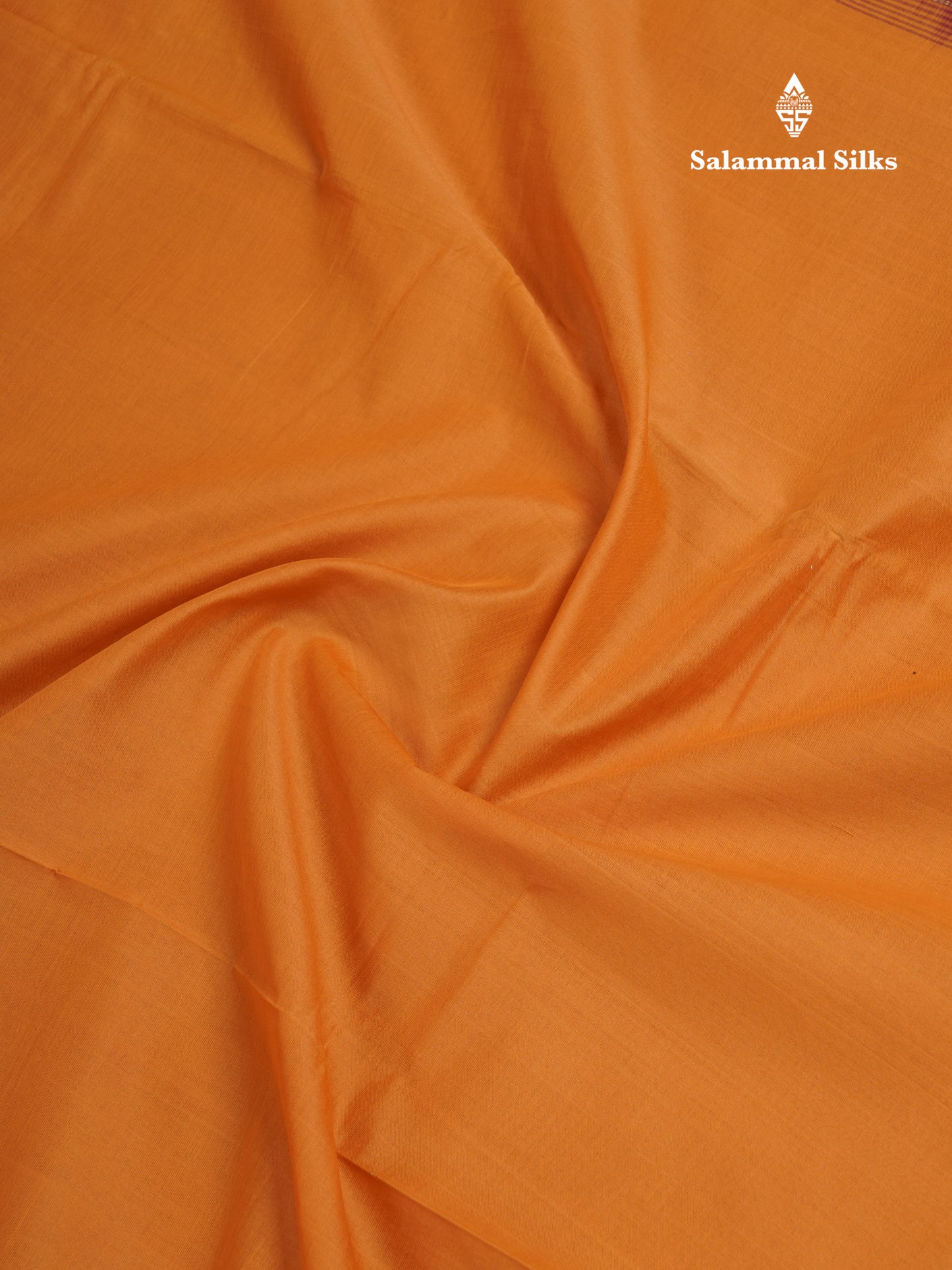 Mustard Yellow Plain Semi Silk Cotton Saree With Contrast Dark Maroon Blouse