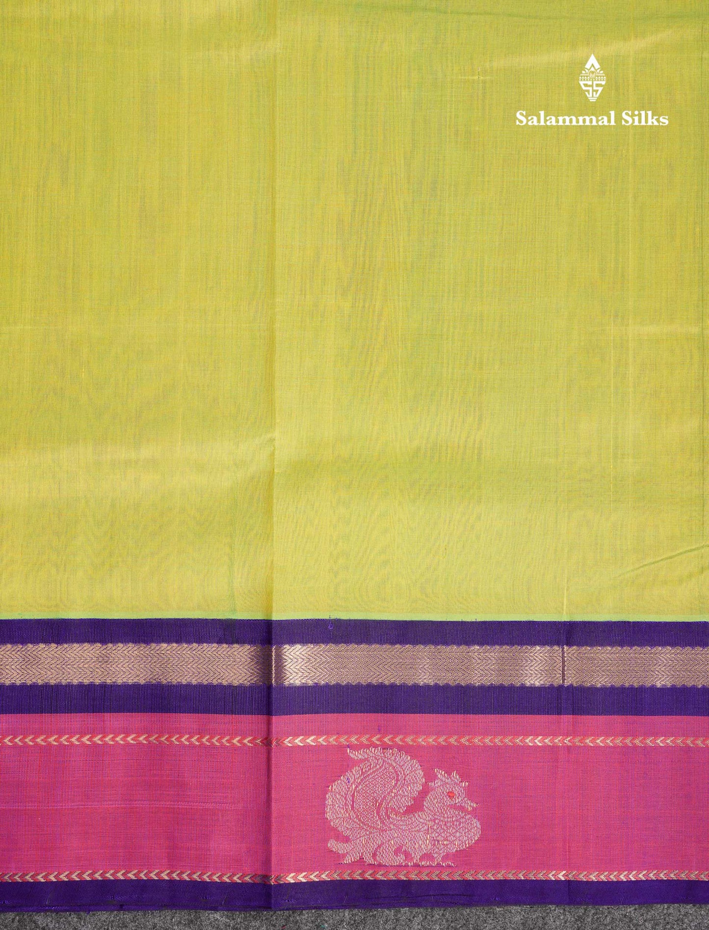 Beautiful Dual Tone Mathulir Green Pure Silk Cotton Saree With Contrast Pink Traditional Menakari Work Border
