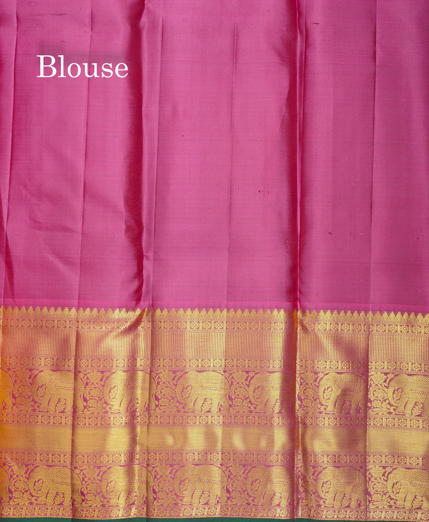 Beautiful Onion Pink Bridal Vanasingaram Pure Kanjivaram Silk Saree With Traditional Evening Morning Border