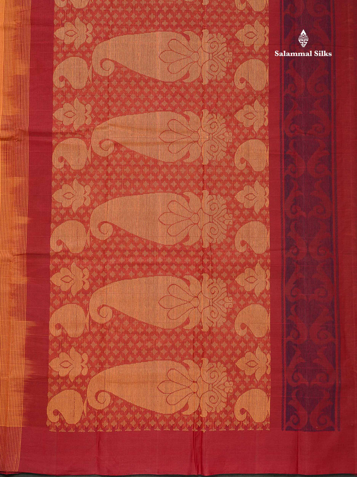 Handloom Pure Cotton Saree -  Rexona Green Colour Body With Contrast Mustard Yellow Blouse