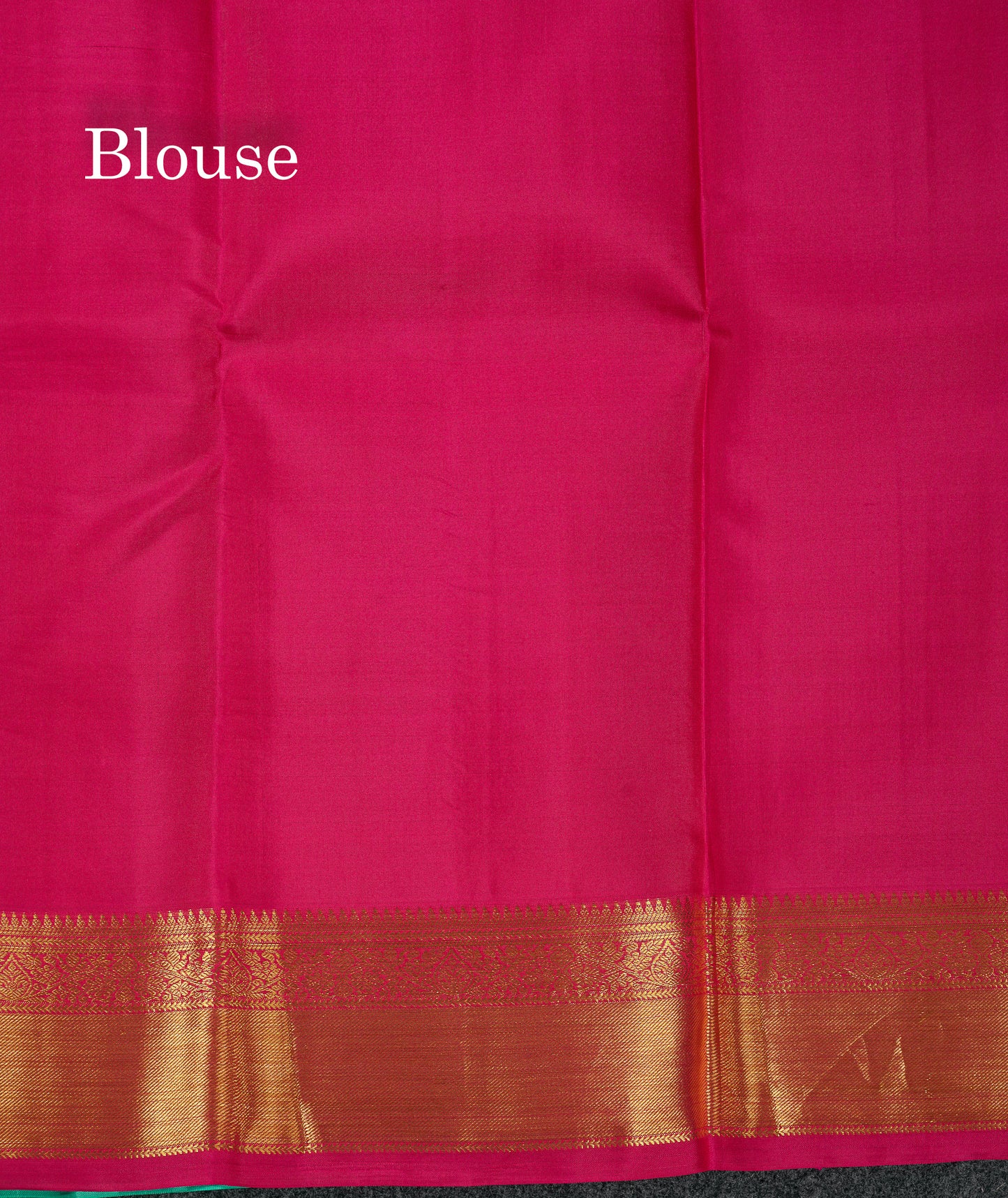 Beautiful Rexona Checks With Butta Pure Kanjivaram Silk Saree With Contrast Pink Blouse