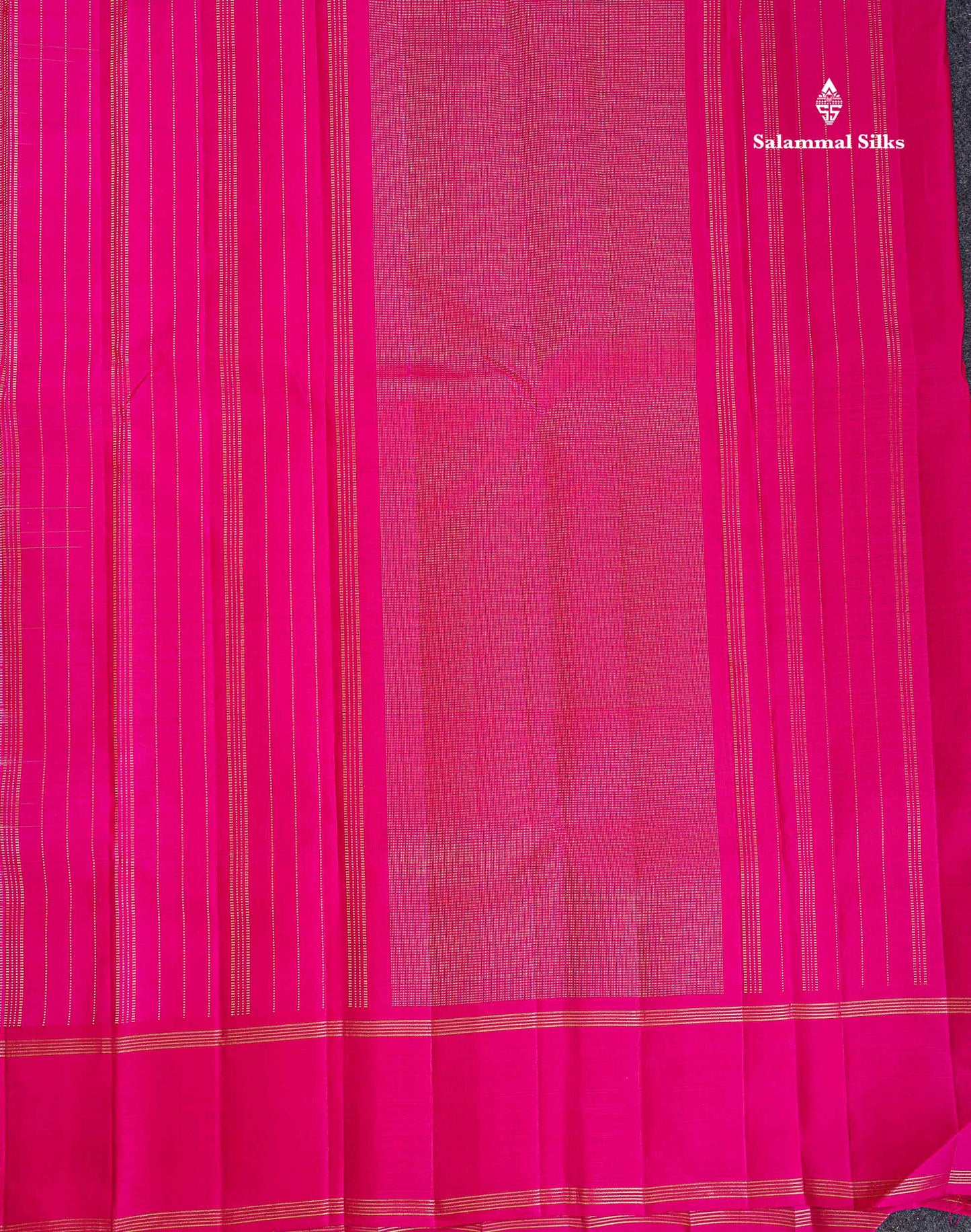 Pure Kanjivaram Silk Saree - Beige Colour Body Checks With Traditional Ganga Jamanu Gap Border