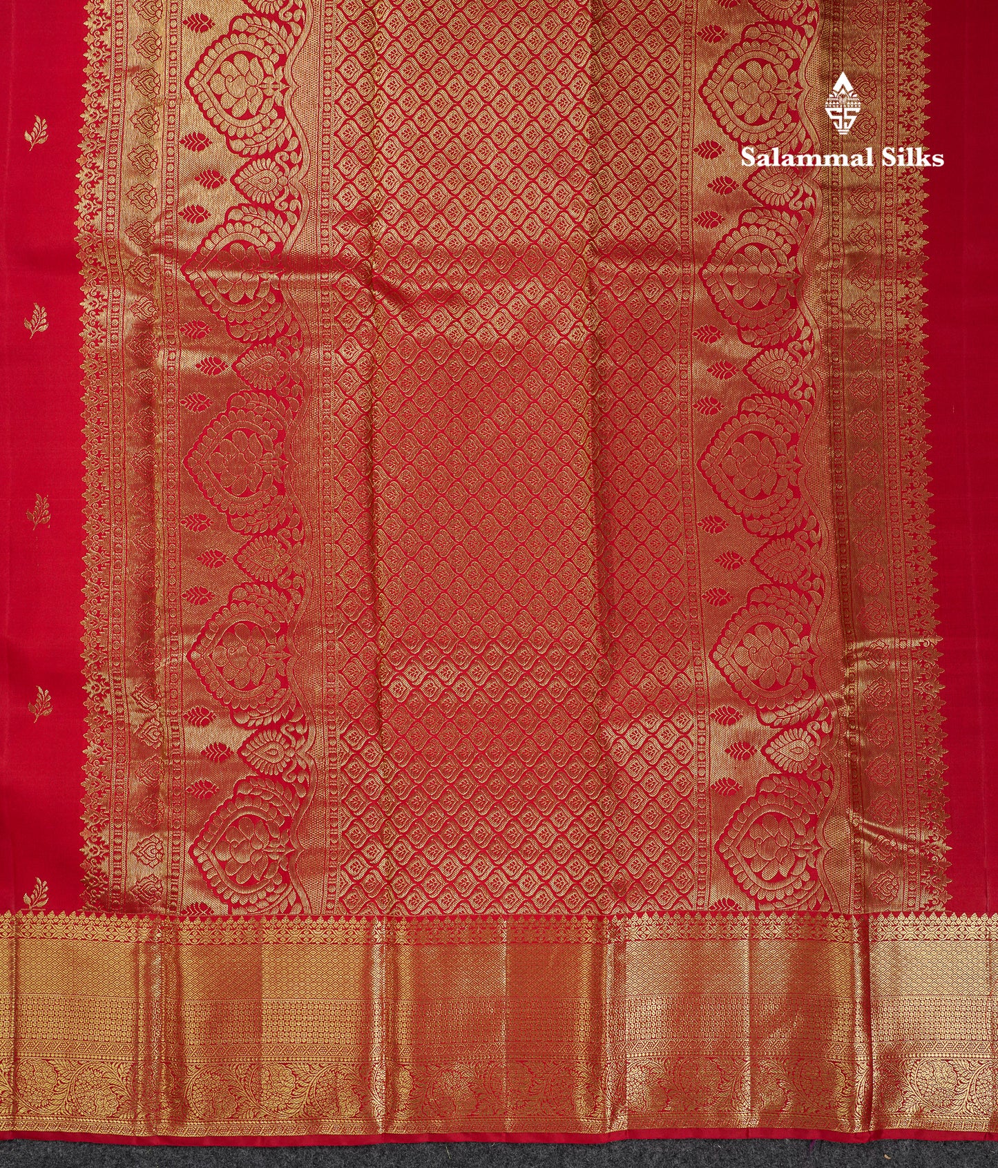 Beautiful Redish Maroon Pure Kanjivaram Silk Saree With Traditional Evening Morning Border