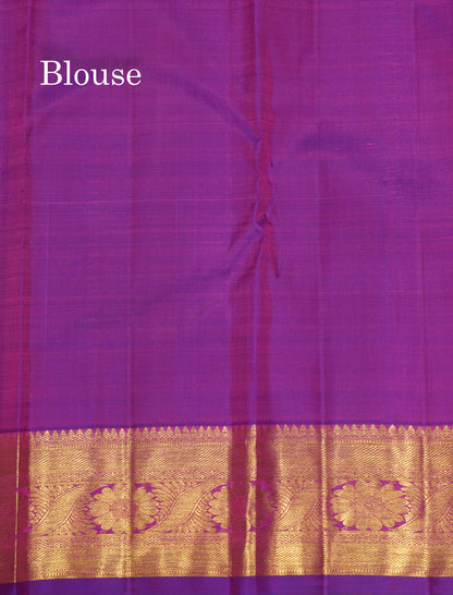 Vadamalli Colour Pure Kanjivaram Silk Saree With Gold Zari Border