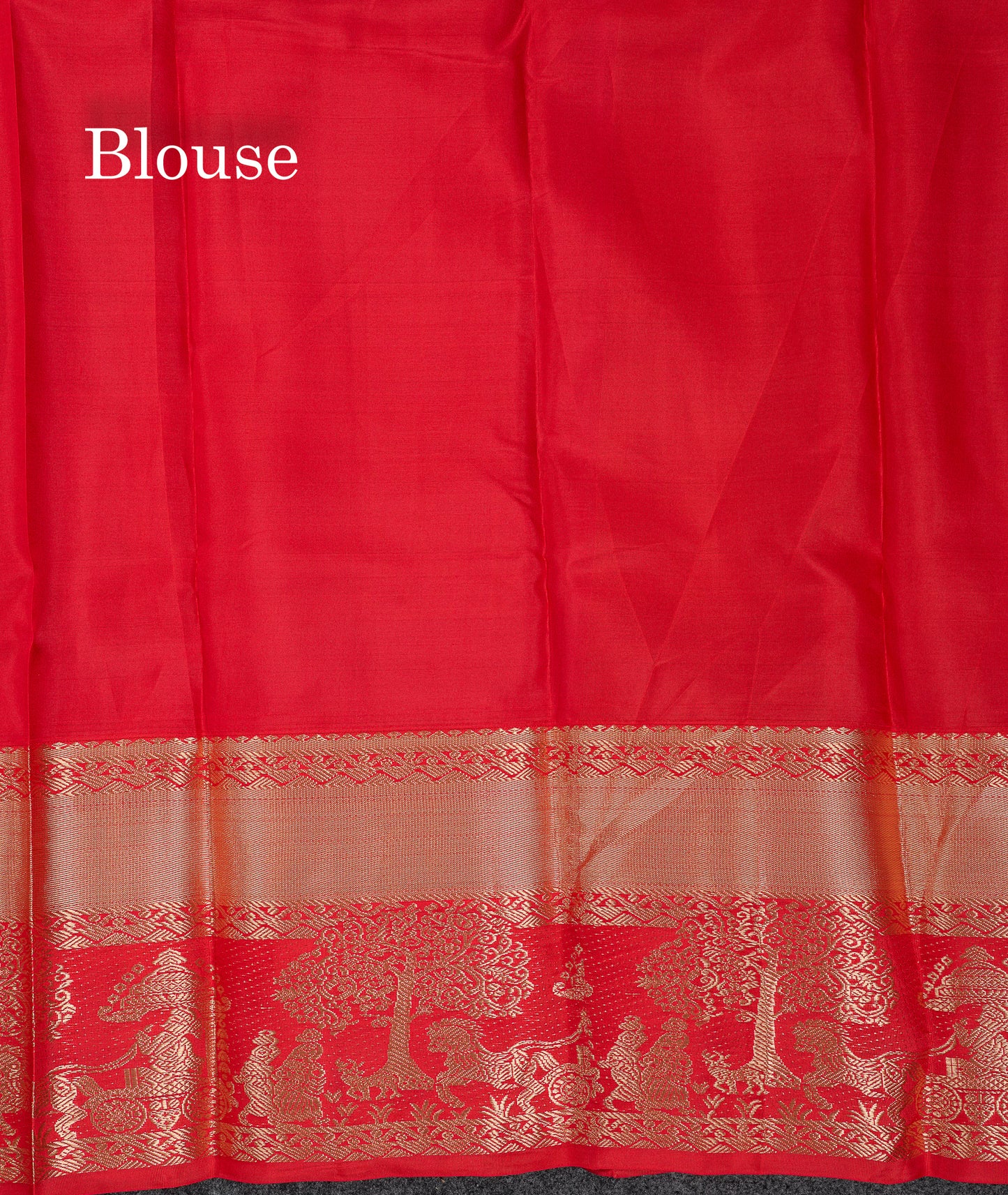 Beautiful Peacock Green Pure Kanjivaram Silk Saree With Contrast Chilly Red Traditional Pallaku Evening Morning Border