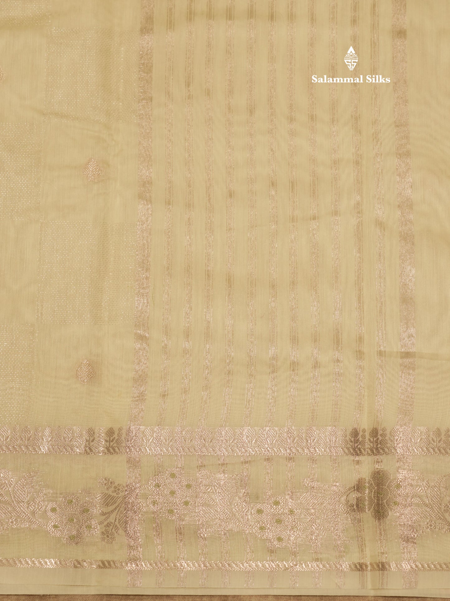 Pastel Blue Colour Cotton Mix Saree With Silver Zari Menna Work Border