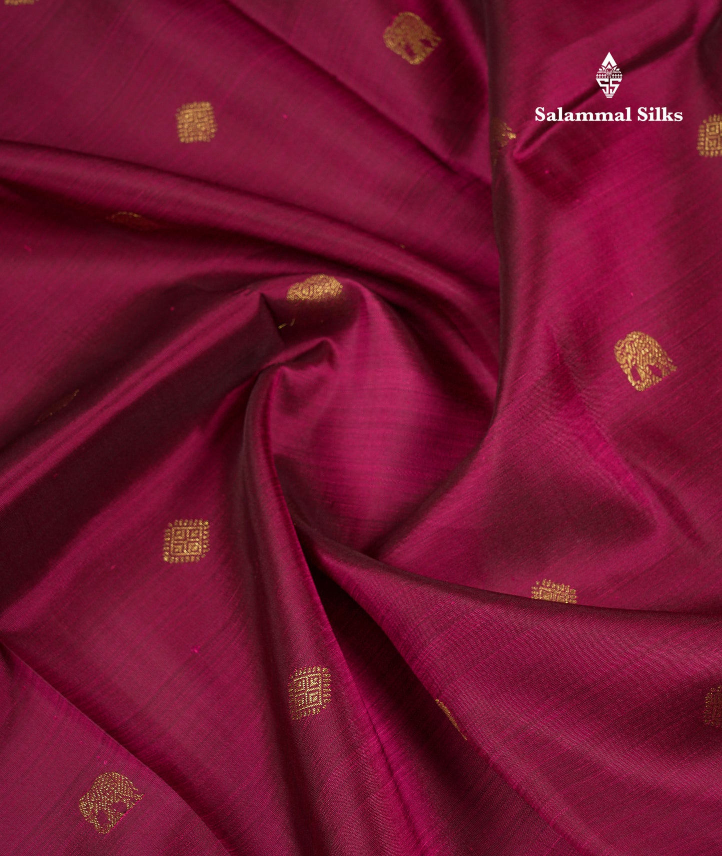 Beautiful Magenta Pure Kanjivaram Silk Saree With Contrast Pink Traditional Border