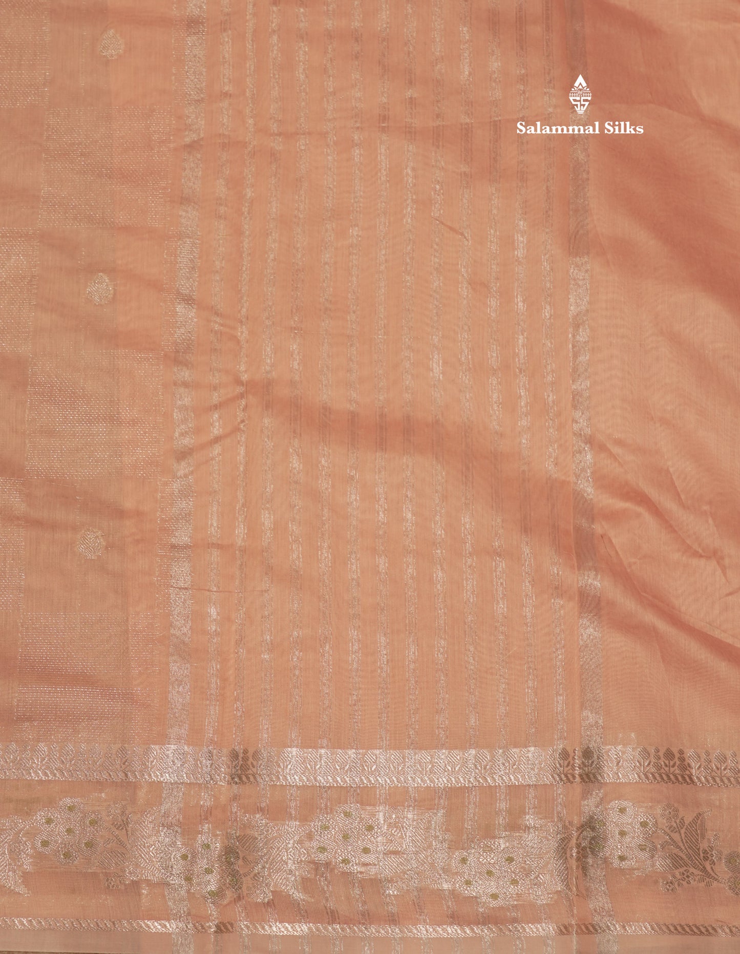 Pastel Blue Colour Cotton Mix Saree With Silver Zari Menna Work Border