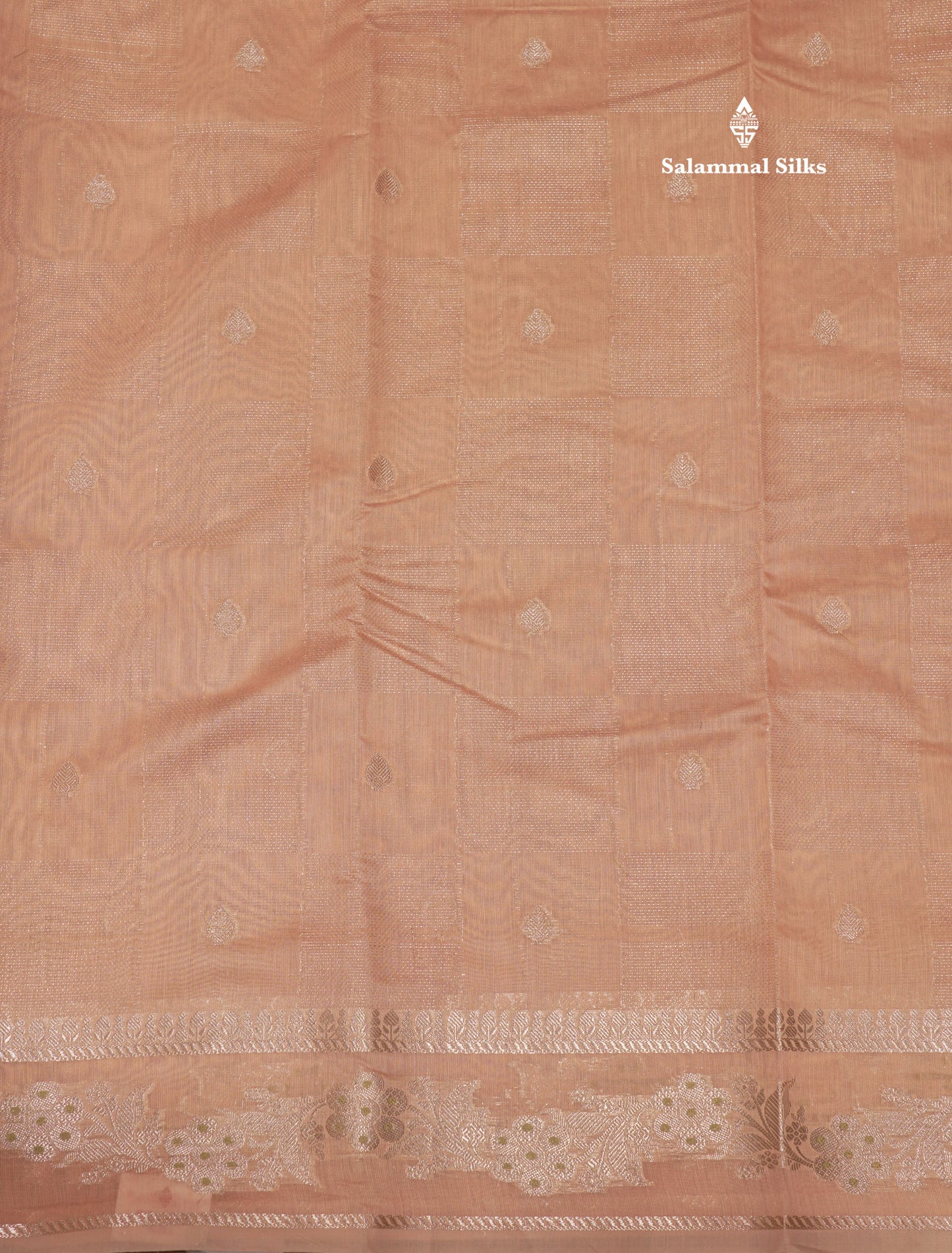 Pastel Blue Colour Cotton Mix Saree With Silver Zari Menna Work Border