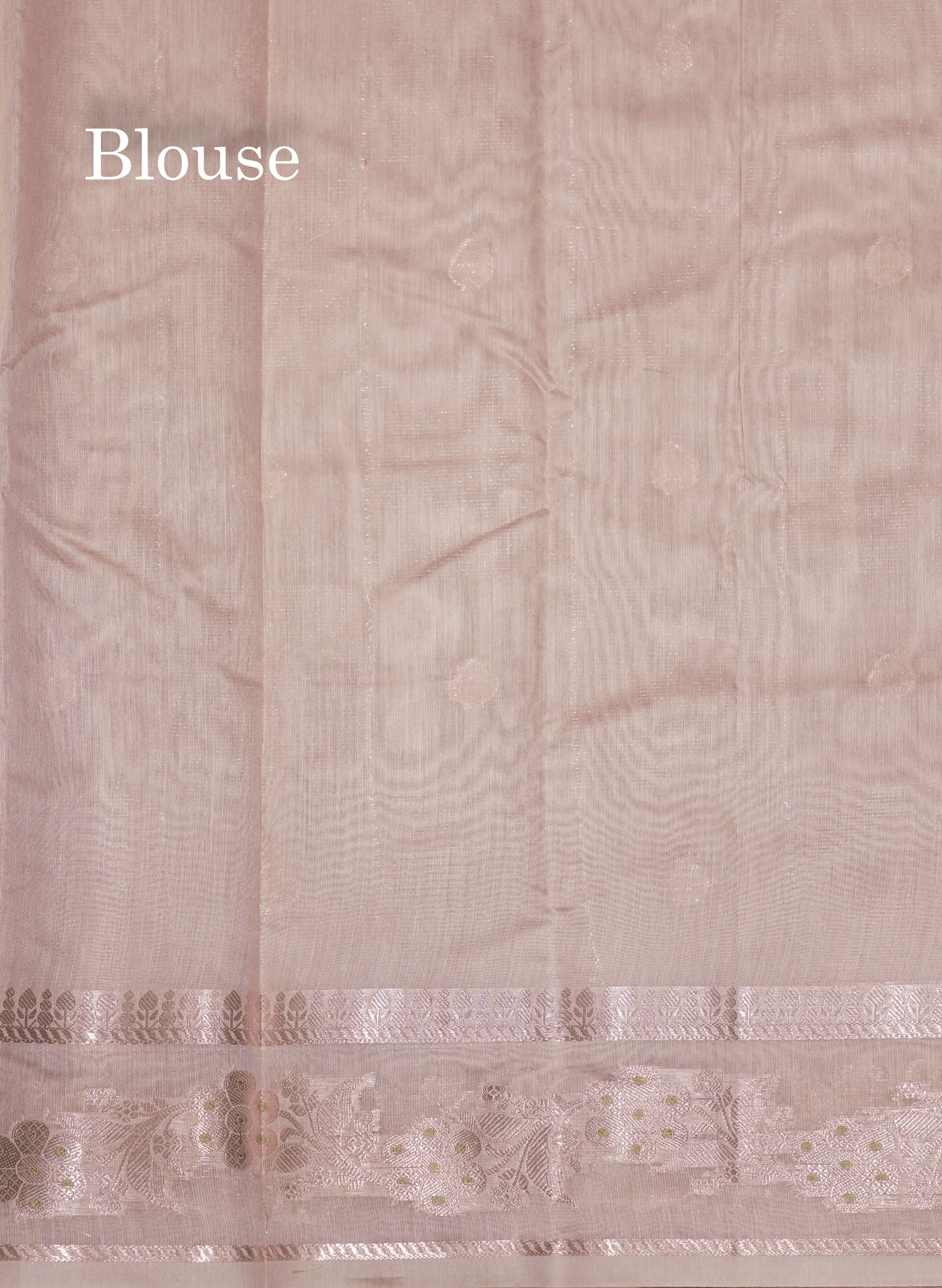 Pastel Blue Colour Cotton Mix Saree With Silver Zari Menna Work Border