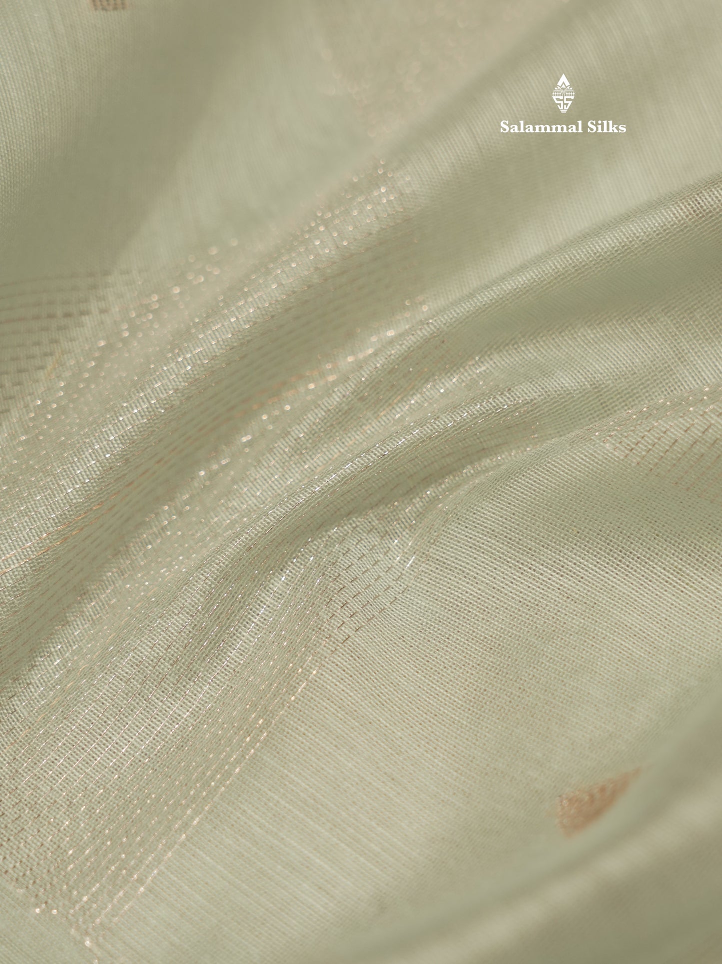 Pastel Blue Colour Cotton Mix Saree With Silver Zari Menna Work Border