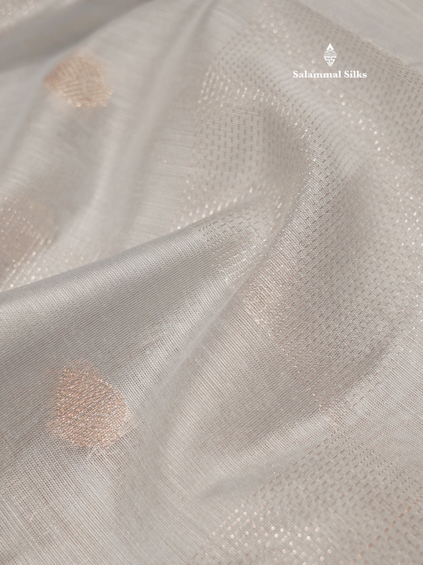 Pastel Blue Colour Cotton Mix Saree With Silver Zari Menna Work Border